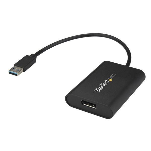 StarTech.com Adattatore USB a DisplayPort - USB 3.0 - 4K 30Hz - Convertitore video USB a DP - Adattatore DisplayPort - Compatibile TAA - USB Tipo A (M) a DisplayPort (F) - USB 3.0 - 20 cm - supporta 4K 30 Hz (3840 x 2160) - nero