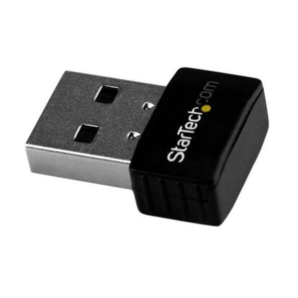 StarTech.com Adattatore Wi-Fi USB - AC600 - Adattatore Wireless Nano a Doppia-Banda - 1T1R 802.11ac Adattatore Wi-Fi - 2.4GHz / 5GHz - Adattatore di rete - USB 2.0 - Wi-Fi 5 - nero