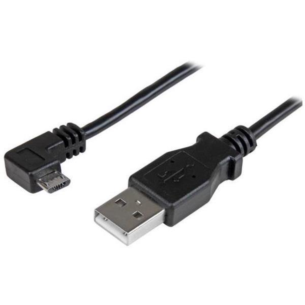 StarTech.com Cavo di ricarica e sincronizzazione micro USB da 1 m - USB-A a Micro B ad angolo destro - M/M - 0,25mm² - Cavo USB - Micro-USB Tipo B (M) a USB (M) - USB 2.0 - 1 m - connettore angolato destro - nero - per P/N: USB2PCARBK, USB2PCARBKS, USBEXT