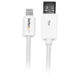 StarTech.com Cavo connettore lungo Lightning a 8 pin Apple a USB per iPhone / iPod / iPad bianco da 3 m - Cavo Lightning - Lightning maschio a USB maschio - 3 m - bianco - per P/N: KITBXAVHDPEU, KITBXAVHDPNA, KITBXAVHDPUK, KITBXDOCKPEU, KITBXDOCKPUK, KITB