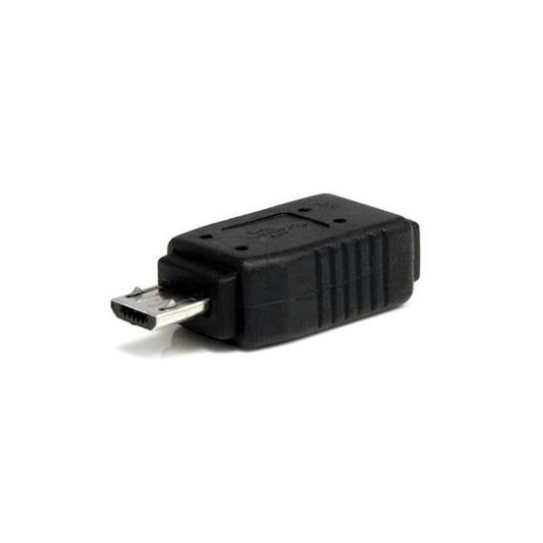 StarTech.com Adattatore Micro USB a Mini USB 2.0 M/F -  1x Micro USB-B Maschio - 1x Mini USB-B Femmina - Nero (UUSBMUSBMF) - Adattatore USB - Micro-USB Tipo B (M) a mini-USB Type B (F) - nero - per P/N: USB2HABM1M, USB2HABM50CM, USB2PCARBK, USB2PCARBKS, U