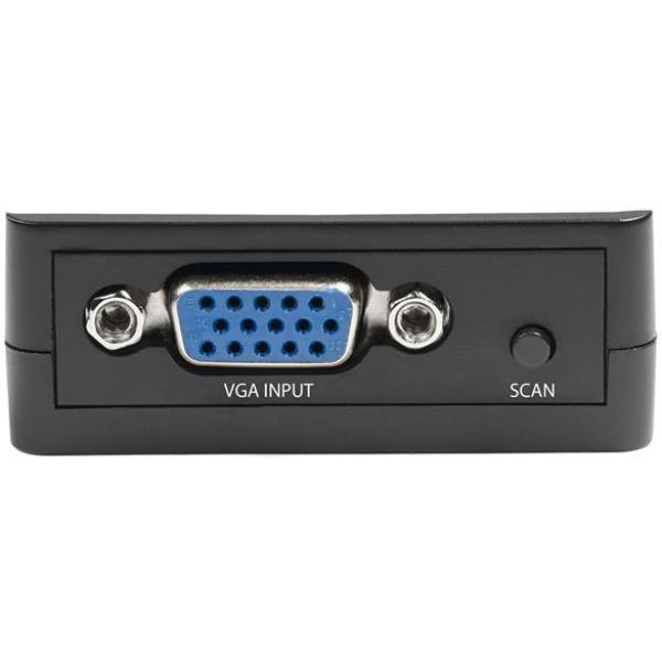 StarTech.com Convertitore VGA a RCA e S-Video - Alimentazione tramite USB - Adattatore video - VGA / S-Video / video composito - HD-15 (VGA) femmina a mini-DIN a 4 pin, RCA femmina - nero - attivo