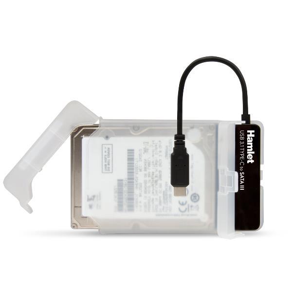 Hamlet XADTC-SATA - Storage controller - 2.5" - SATA 6Gb/s - USB 3.1 (Gen 2)