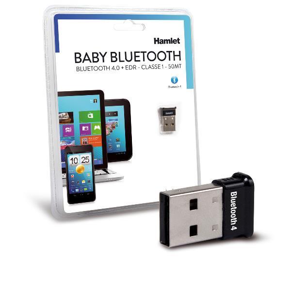 Hamlet Exagerate XBTUS100 - Adattatore di rete - USB - Bluetooth 2.0 EDR - Classe 1 - nero