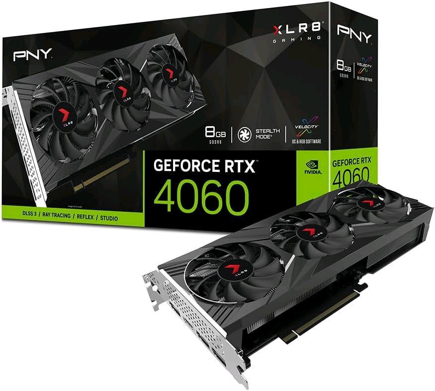 PNY NVIDIA GEFORCE RTX 4060 8GB XLR8 GAMING VERTO DLSS 3 TRIPLE FAN