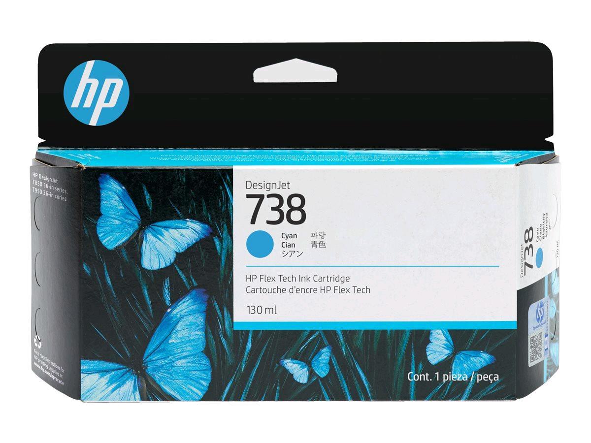 Hp originale - Cartuccia Ink DesignJet 738 - Ciano - 498N5A - 130ml