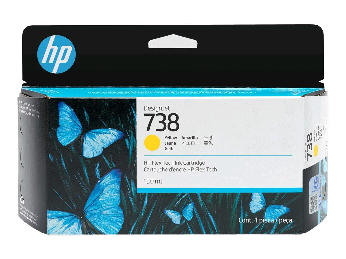 Hp originale - Cartuccia Ink DesignJet 738 - Giallo - 498N7A - 130ml
