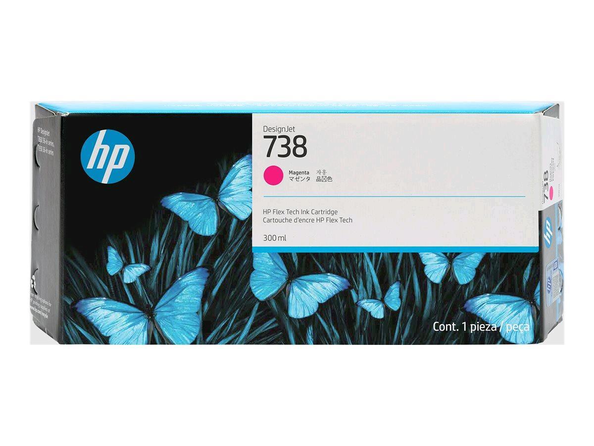 Hp originale - Cartuccia DesignJet Ink 738 - Magenta - 676M7A - 300ml