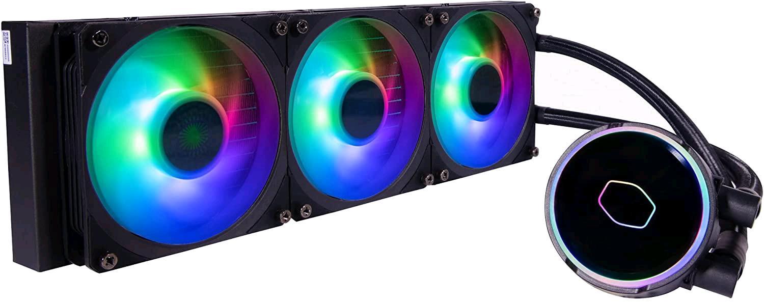 COOLER MASTER MASTERLIQUID PL360 FLUX - SISTEMA DI RAFFREDDAMENTO A LIQUIDO AIO PER CPU 3 VENTOLE 120 MM RADIATORE 360 MM CONTROLLER RGB INDIRIZZABILE GEN2 - SUPPORTA AMD E INTEL