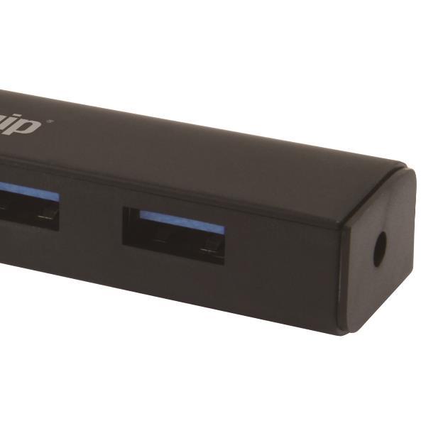 EQUIP 128953 HUB DI INTERFACCIA USB-A 3.2 CON 4xPORTE USB-A 3.2 5000 MBIT/S NERO