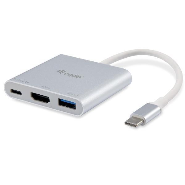 CONCEPTRONIC USB TYPE C TO HDMI FEMALE/USB A FEM