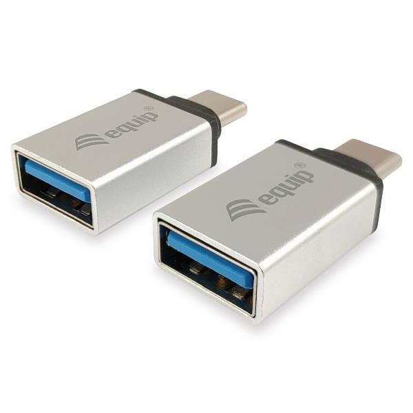 EQUIP 133473 ADATTATORE DA USB-C MASCHIO A USB-A 3.0 FEMMINA CONF 2 Pz.
