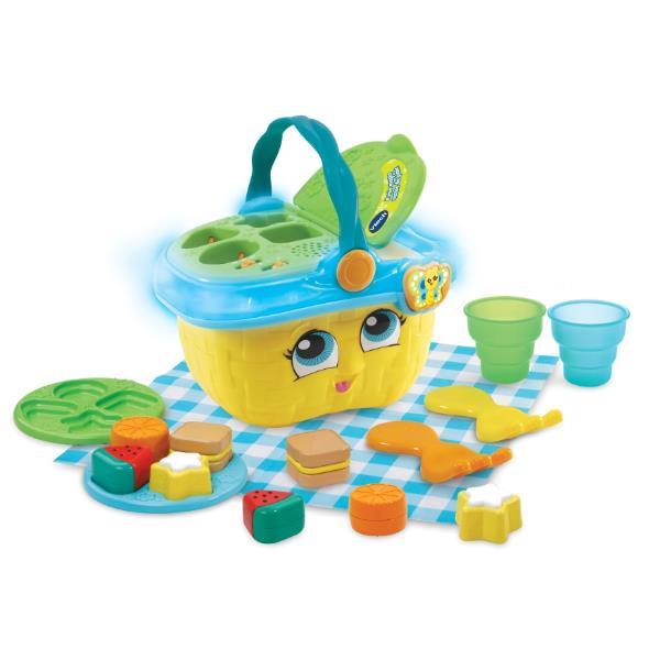 V-TECH IL MIO MAGICO CESTINO DA PICNIC INTERATTIVO CON CANZONI FRASI E ACCESSORI