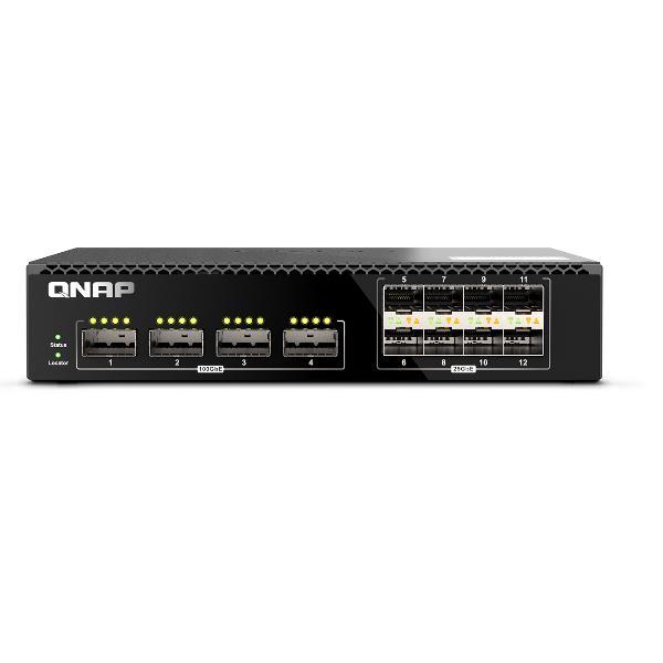QNAP QSW-2104-2T-A - Switch - gestito - 4 x 100 Gigabit QSFP28 + 8 x 25 Gigabit SFP28 - montabile su rack