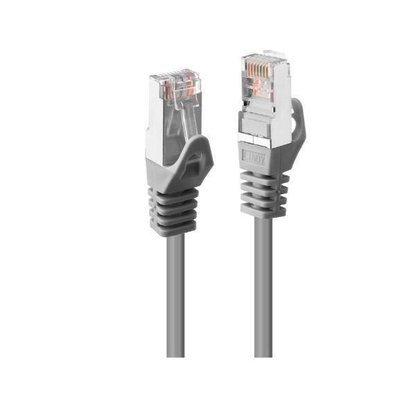 Lindy - Cavo patch - RJ-45 (M) a RJ-45 (M) - 2 m - STP - CAT 6 - antiaggrovigliamento - grigio