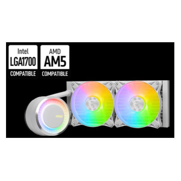 MSI MAG CORELIQUID E240 ARGB WHITE DISSIPATORE A LIQUIDO DUAL FAN