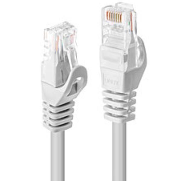 Lindy Basic - Cavo patch - RJ-45 (M) a RJ-45 (M) - 10 m - UTP - CAT 6 - stampato, antiaggrovigliamento - bianco
