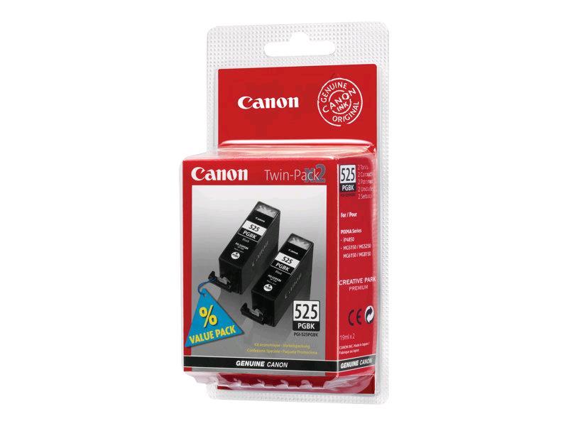 SCATOLA 2 CARTUCCIA TWIN PACK NERA PGI-525BK BLISTER