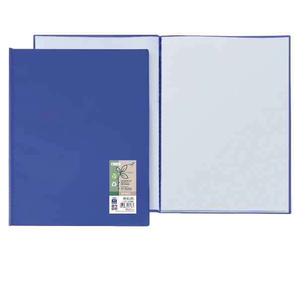 Portalistini Ermes - PP riciclato - 22 x 30 cm - 20 buste - blu - Sei Rota
