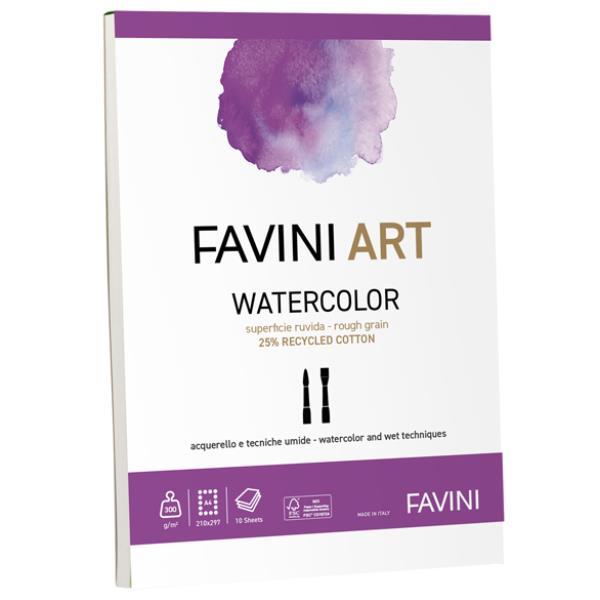 Album collato Watercolor - A4 - 300 gr - 10 fogli - Favini Art