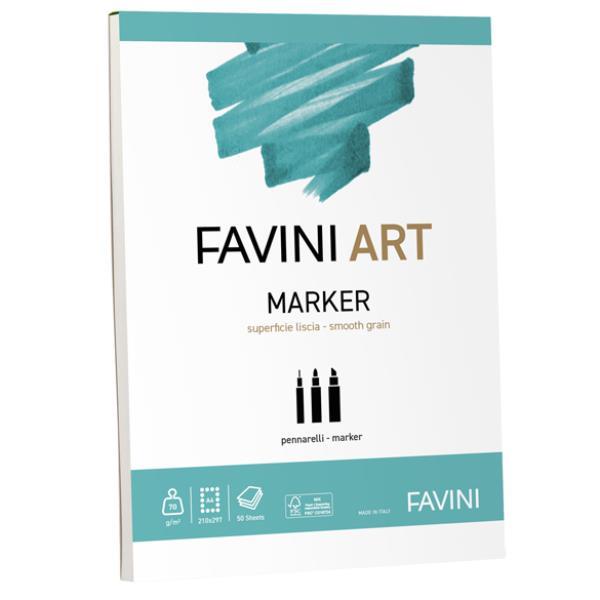 Album collato Marker - A4 - 70 gr - 50 fogli - Favini Art