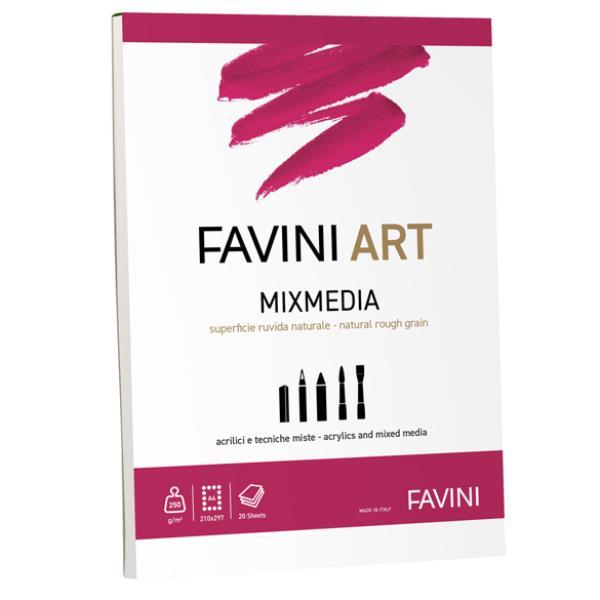 Album collato Mix Media - A4 - 250 gr - 20 fogli - Favini Art