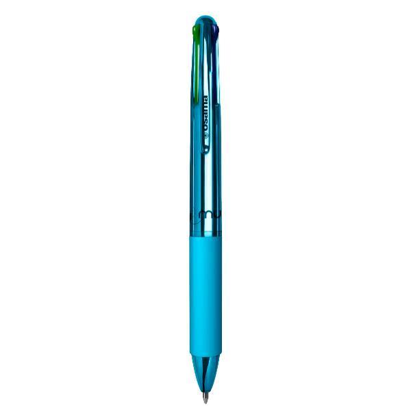 Penna a sfera 4 Multi Chrome - punta 1,00 mm - 4 colori - sky  - Osama