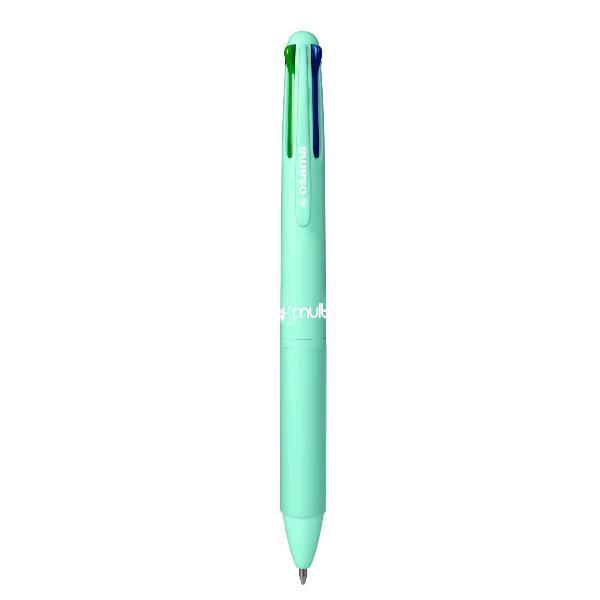 Penna a sfera 4 Multi Pastel - punta 1,00 mm - 4 colori - dinner mint - Osama
