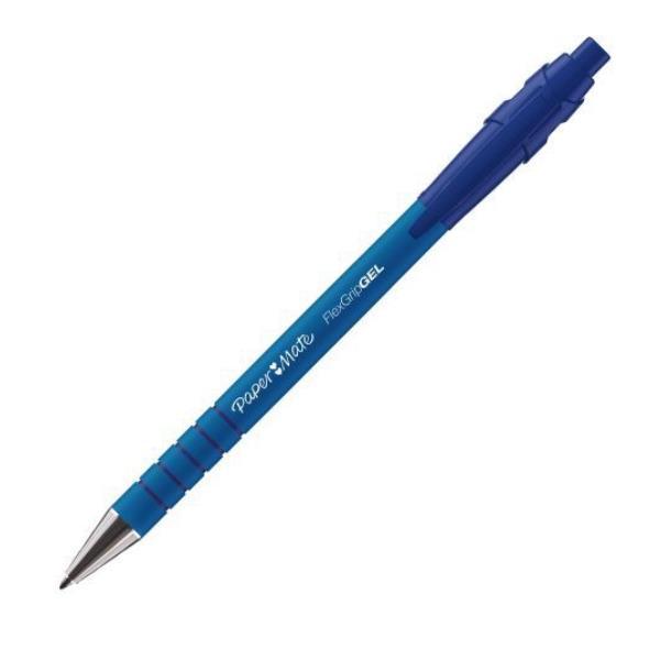 Penna a sfera a scatto Flexgrip Gel - punta 0,7 mm - blu - Papermate