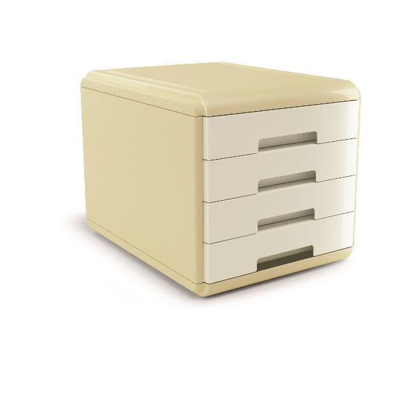 Cassettiera Vintage Milk - colore avorio Arda