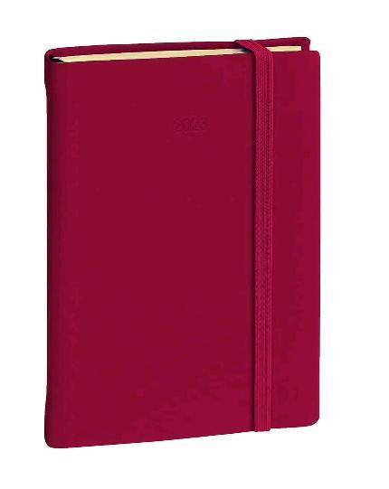 Agenda giornaliera Daily 21 Prestige 15x21cm Silk bordeaux 2027 Quo Vadis