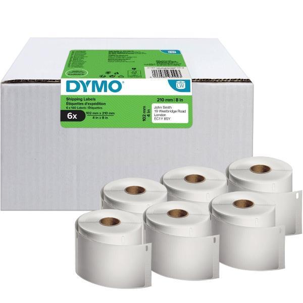 Etichette LW DHL solo per LW5XL - 102mmx210mm - 6 Rotoli - DYMO