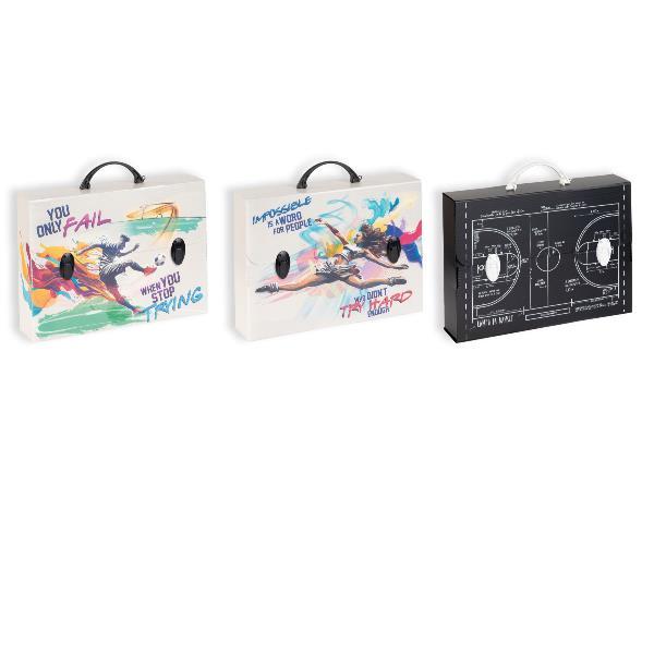 Valigetta polionda Sport - 27 x 37,5 cm - dorso 8 cm - fantasie assortite - Favorit