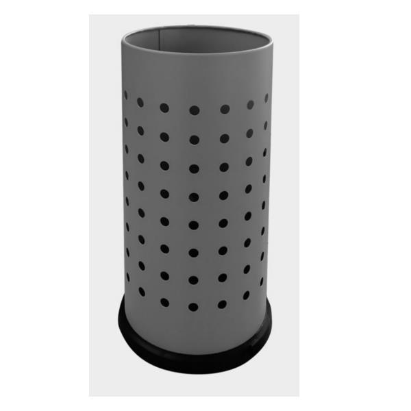 Portaombrelli forato - diametro 24 cm - H 48 cm - 21 L - acciaio - grigio - Stilcasa