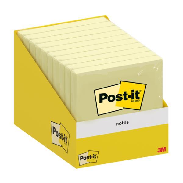 Blocco foglietti Post-it  - 76 x 76 mm - giallo canary - 100 fogli - Post-it - conf. 10 blocchi