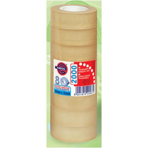 Eurocel PP 2000 - Nastro da imballaggio - 15 mm x 33 m - polipropilene orientato biassialmente - trasparente, miele