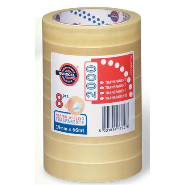 Eurocel PP 2000 - Nastro da imballaggio - 15 mm x 66 m - polipropilene orientato biassialmente - trasparente, miele
