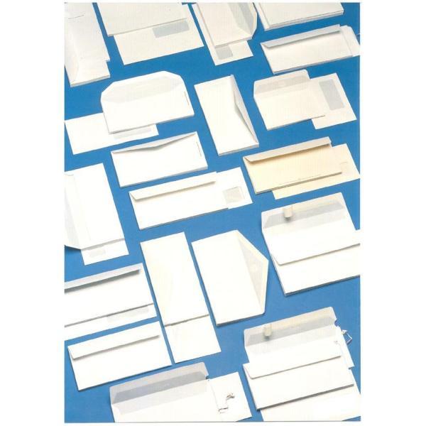 BLASETTI BUSTE DI CARTA CON FINESTRA E STRIP 160X230 mm 90 GR BIANCO CONF 500 Pz.