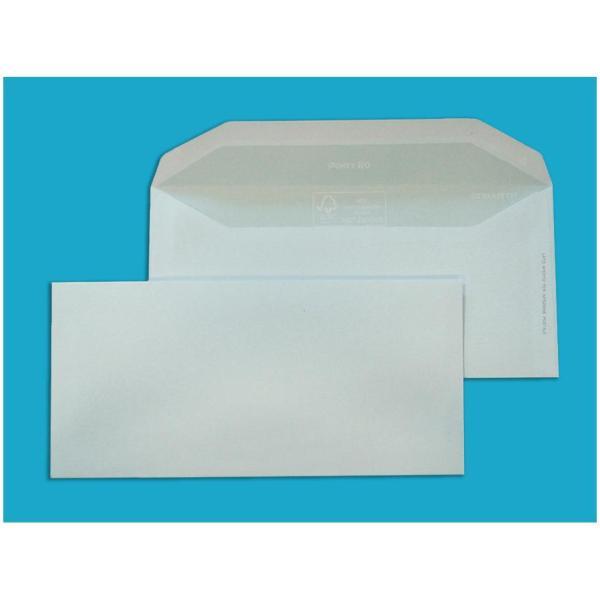 BLASETTI BUSTE DI CARTA POKET SENZA FINESTRA GOMMATE 110X230C mm COL. BIANCO CONF 500 Pz.