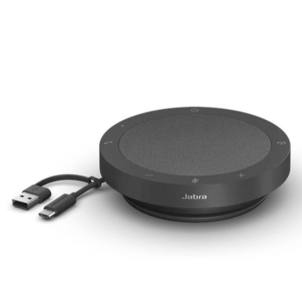 Jabra Speak2 55 UC - Vivavoce a mani libere - Bluetooth - senza fili, cablato - USB-C, USB-A - grigio scuro - Zoom Certificato, Certificato Google Meet, Certificato Amazon Chime, Certificato Google Fast Pair