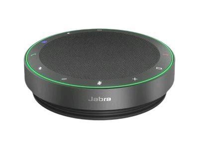 Jabra Speak2 75 MS - Vivavoce a mani libere - Bluetooth - senza fili - USB-C, USB-A - grigio scuro - Certificato per Microsoft Teams Rooms, Ottimizzato per Microsoft Teams, Certificato Microsoft Swift Pair
