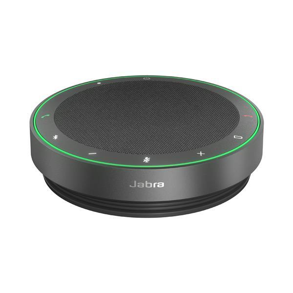 Jabra Speak2 75 UC - Vivavoce a mani libere - Bluetooth - senza fili, cablato - USB-C, USB-A - grigio scuro - Zoom Certificato, Cisco Webex Certified, Certificato per stanze Zoom, Certificato Alcatel-Lucent, Certificato Avaya, Certificato Unify, Certifica