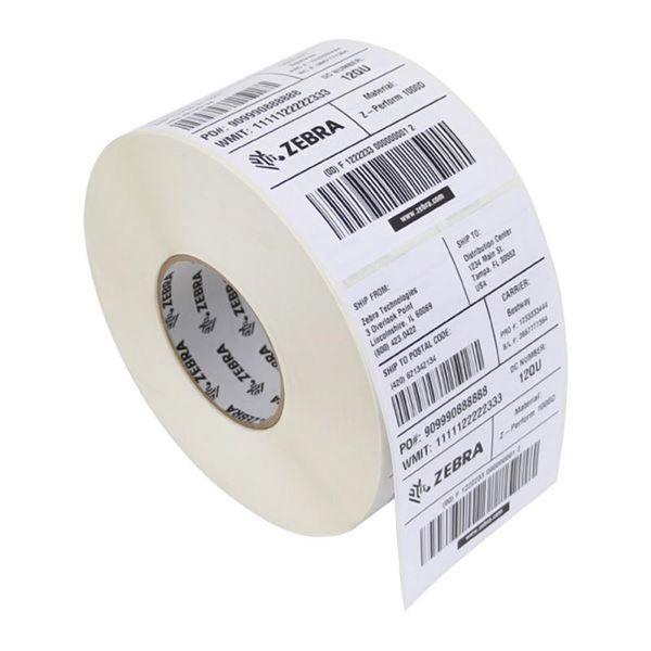 Zebra Z-Select 2000T - Opaca - adesivo acrilico permanente - rivestito - perforato - 6,3 mil - bianco - 51 x 25 mm 20640 etichette (8 rotolo(i) x 2580) etichette - per Zebra GX420; GK Series GK420; G-Series GC420; GX Series GX420, GX430; LP 28XX; TLP 28XX