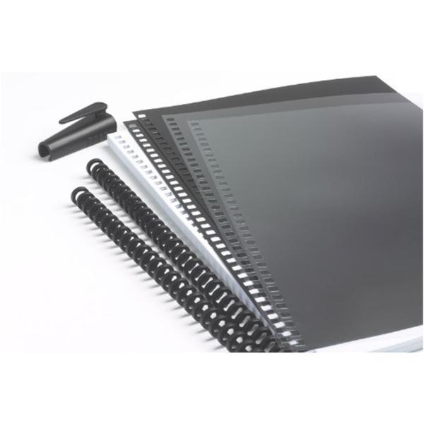 GBC ClickBind - 16 mm - 34 anelli - A4 (210 x 297 mm) - 145 fogli - bianco - 50 pezzi dorso per rilegatura con sistema Clic