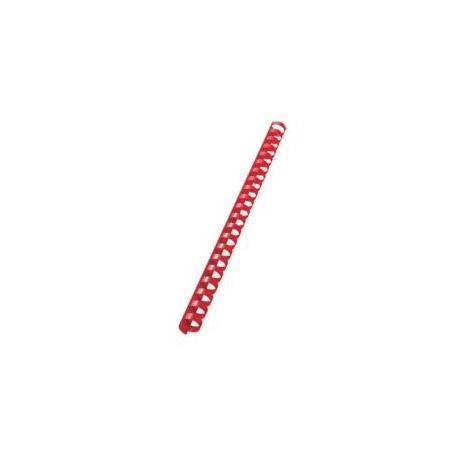 FELLOWES CF100 DORSO PLAST. D.16MM ROSSO