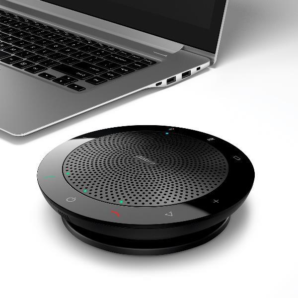 Jabra SPEAK 510 MS - Vivavoce da scrivania VoIP - Bluetooth - senza fili - USB - Certificato per Skype for Business