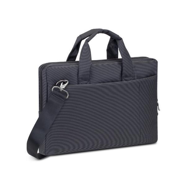 RIVACASE BORSA PER NOTEBOOK 13.3" IN POLIESTERE CON TRACOLLA 4 SCOMPARTI NERO
