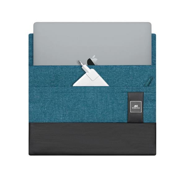 RIVACASE 8803 BORSA PER NOTEBOOK 13.3 TASCHE FRONTALI E POSTERIORI CON CHIUSURA LAMPO AQUA MELANGE