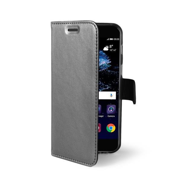 Celly AIR648SV - Flip cover per cellulare - TPU (poliuretano termoplastico) - trasparente - per Huawei P10 Lite