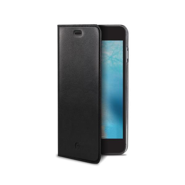 Celly Air Pelle AIRPELLE800BK - Flip cover per cellulare - vera pelle, fibra di vetro - per Apple iPhone 7